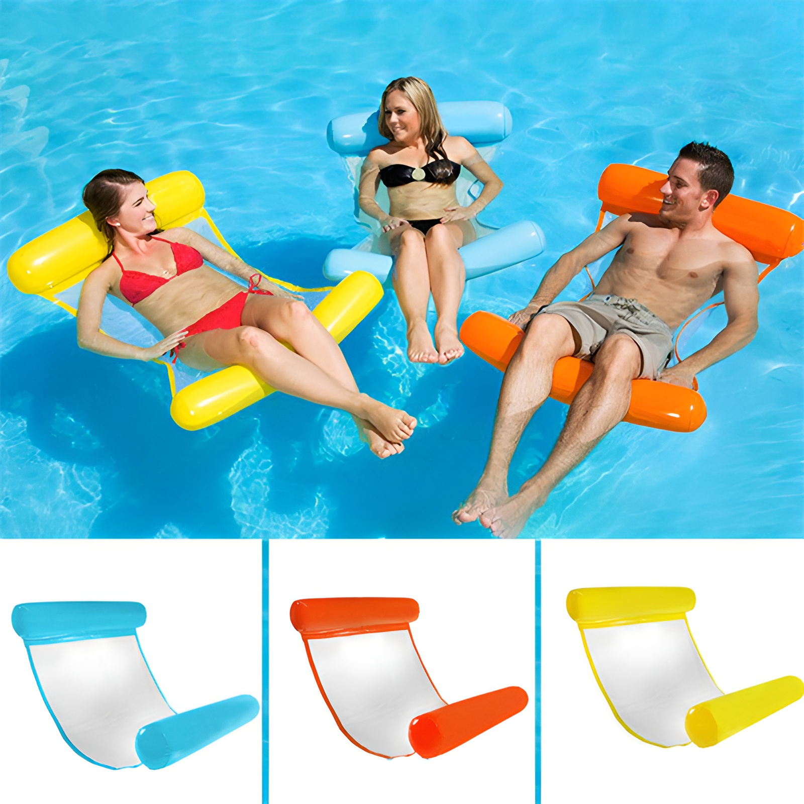 Aqualounge™ opblaasbare water hangmat