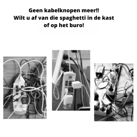 Wirewizard™ kabelclips (20 stuks) | Van kabelspaghetti naar een georganiseerd en opgeruimd bureau.