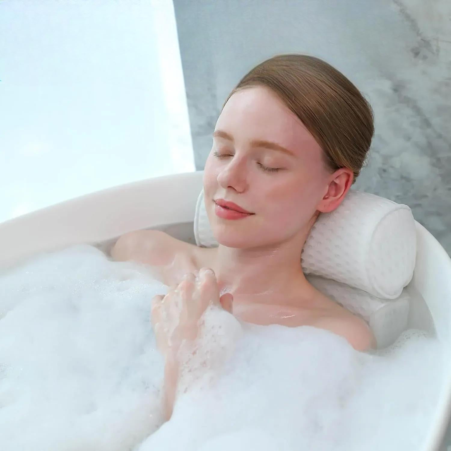 Emera - Luxe spa badkussen met ondersteuning voor nek en rug
