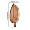 Variant image for Natuurlijke Houten Serveerschaal - Bladvorm, Elegant en Functioneel-2
