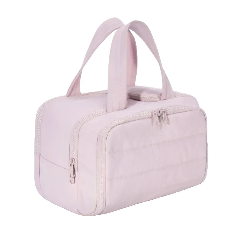Draagbare Make-Up Tas voor Vrouwen - Grote Capaciteit en Slimme Indeling-1