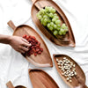 Natuurlijke Houten Serveerschaal - Bladvorm, Elegant en Functioneel-2