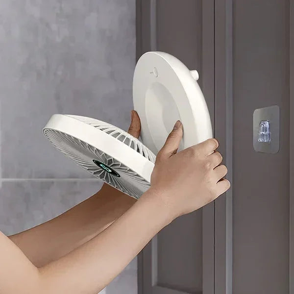 Draagbare Wandventilator met Fluistermodus en 3 Snelheden voor Persoonlijk Comfort 7