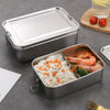 Duurzame RVS Lunchbox - 3-in-1 Set voor Snacks en Maaltijden, 850-1400 ml 1