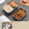 Duurzame RVS Lunchbox - 3-in-1 Set voor Snacks en Maaltijden, 850-1400 ml 2