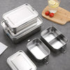 Duurzame RVS Lunchbox - 3-in-1 Set voor Snacks en Maaltijden, 850-1400 ml 5