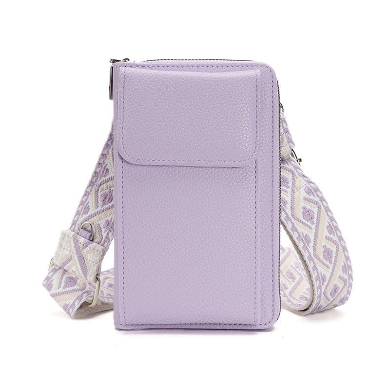 Elegante Leren Schoudertas Dames voor Smartphones en Kaarten - Stijlvol en Functioneel 8