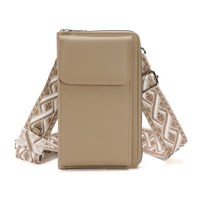 Elegante Leren Schoudertas Dames voor Smartphones en Kaarten - Stijlvol en Functioneel 9