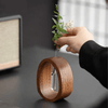 Givera - Elegante Hydroponische Vase van Hout en Glas 2