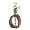 Givera - Elegante Hydroponische Vase van Hout en Glas 4