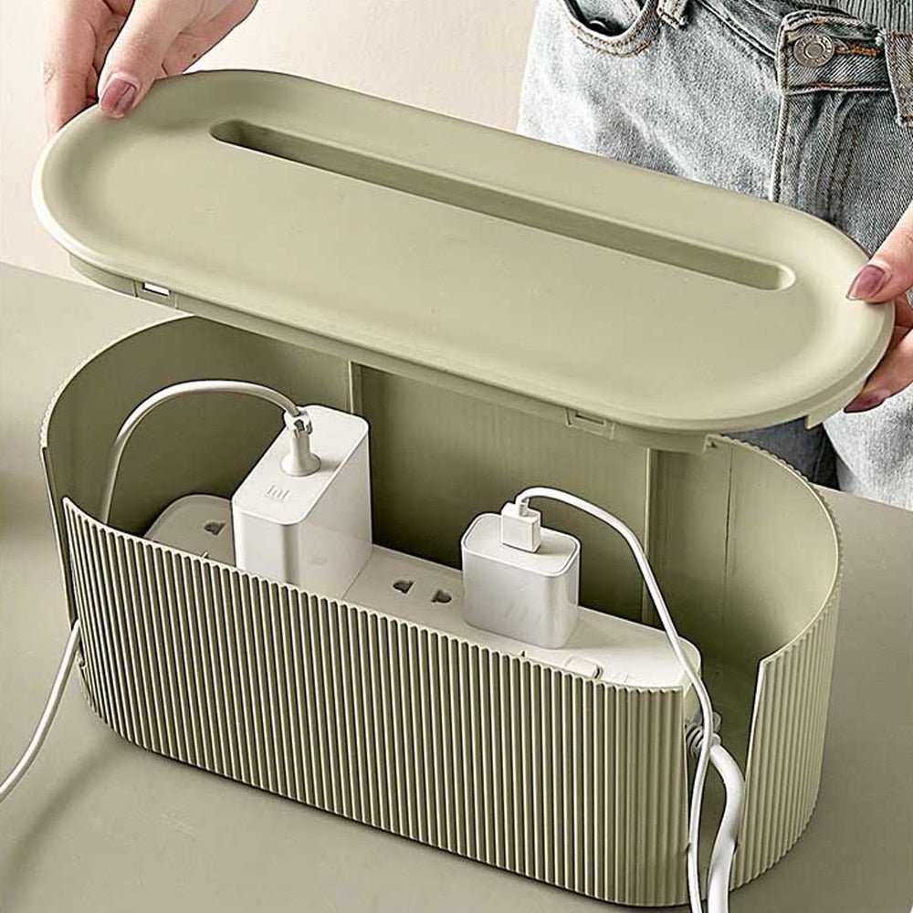 Kabel Organizer Box van Duurzaam Kunststof - Stijlvolle Kabeloplossing voor Thuis 0