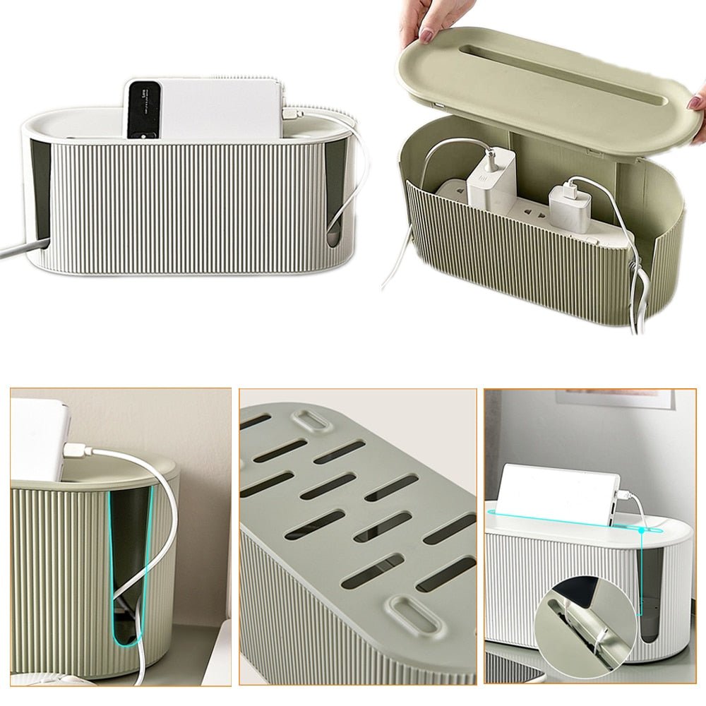 Kabel Organizer Box van Duurzaam Kunststof - Stijlvolle Kabeloplossing voor Thuis 6