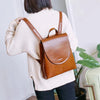 Luxe Dames Lederrucksack met Ruime Binnenruimte en Verstelbare Schouderbanden 0