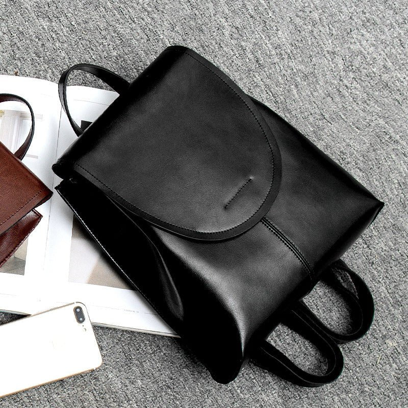 Luxe Dames Lederrucksack met Ruime Binnenruimte en Verstelbare Schouderbanden 6
