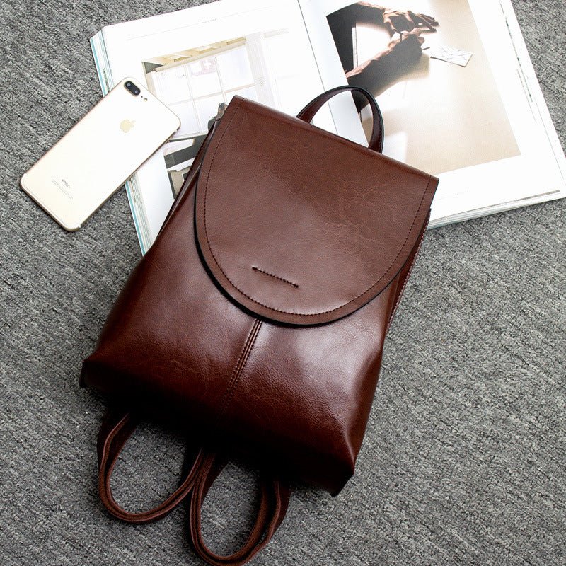 Luxe Dames Lederrucksack met Ruime Binnenruimte en Verstelbare Schouderbanden 7