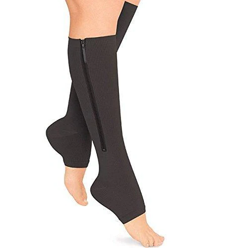 Luxe Leonie – Unisex Compressiekousen – Rits Sluiting Voor Optimale Ondersteuning 0