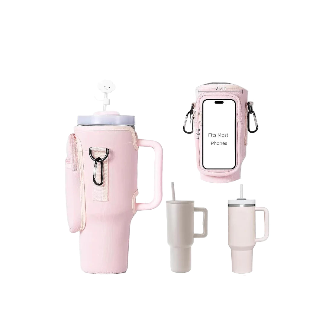 Neopreen Flesdrager voor 40oz Tumbler – Isolerende en Draagbare Waterfles Houder in Trendy Kleuren 3