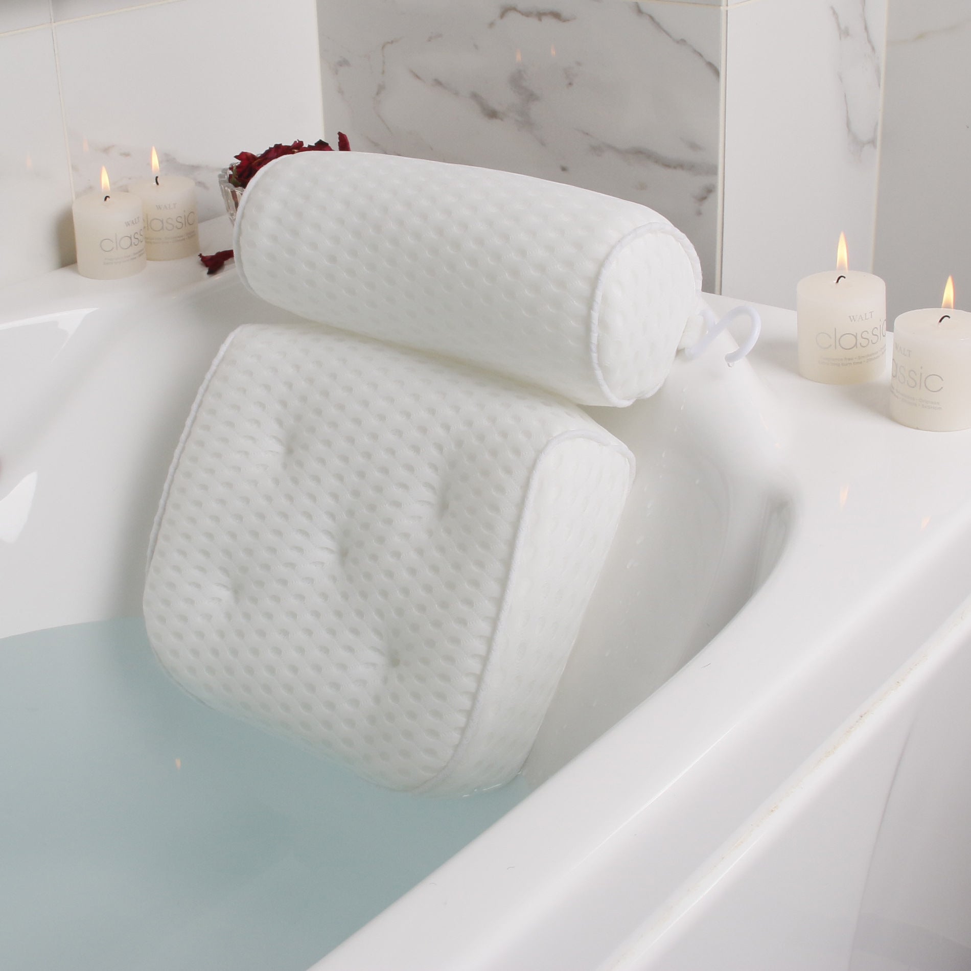 Emera - Luxe spa badkussen met ondersteuning voor nek en rug