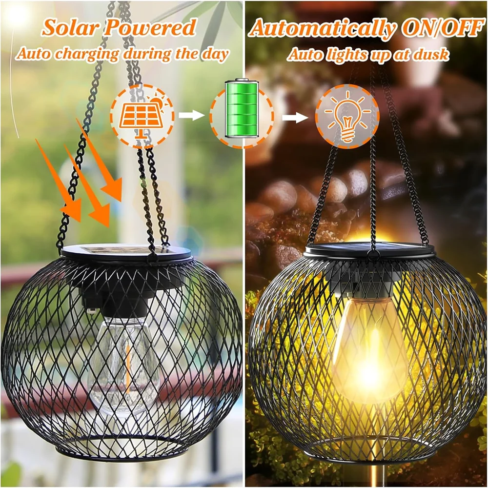 Waterdichte Solar Tuinverlichting Buitenlamp met Automatische Aan/Uit Functie-4