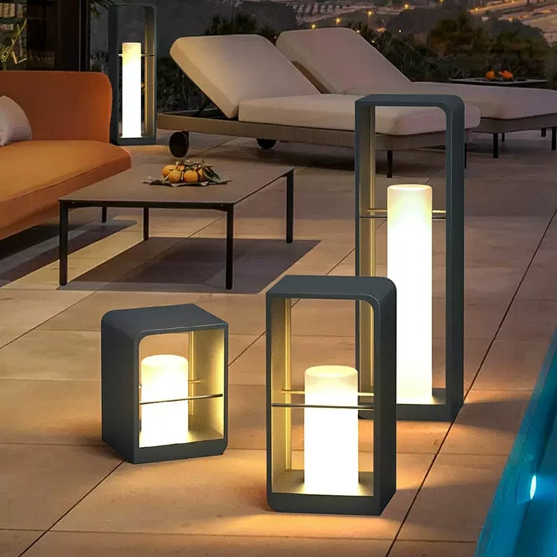 Waterdichte LED Tuinlamp Zonne-energie - Moderne Tuinverlichting voor Buiten-2