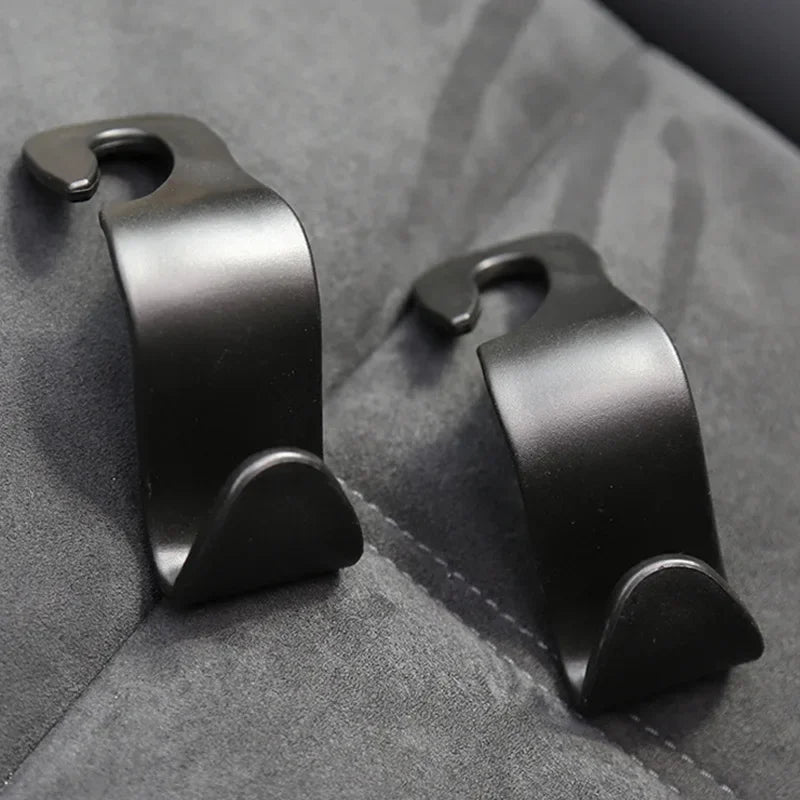Auto Accessoires - Verborgen Haken Organisator voor Stoelen, Zwart, 11 cm-2