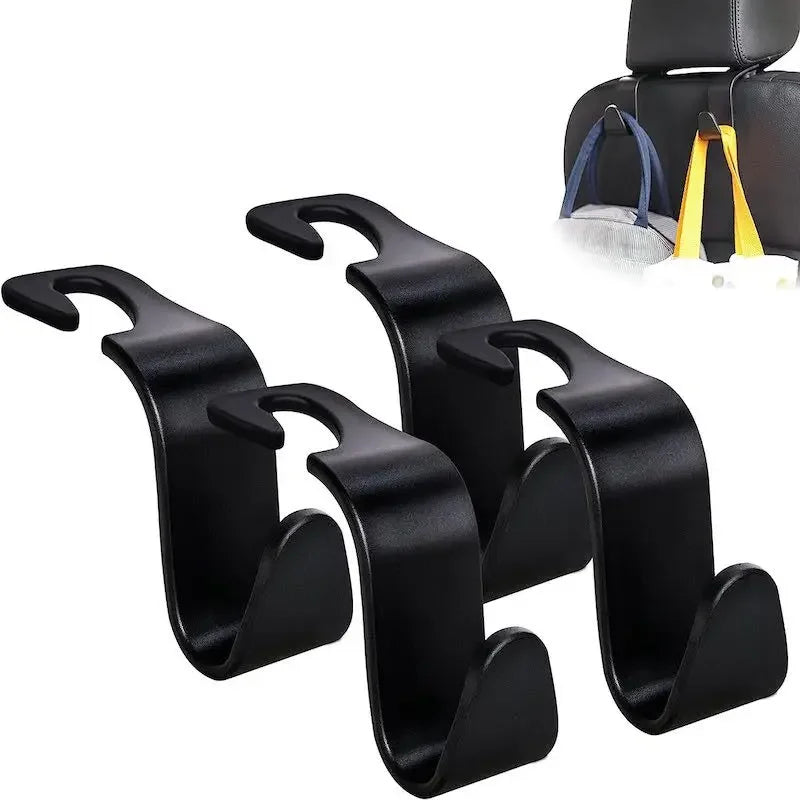 Auto Accessoires - Verborgen Haken Organisator voor Stoelen, Zwart, 11 cm-1