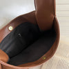 VintageVibe Leren Schoudertas Dames - Ruime Vintage Hobo Tas-5