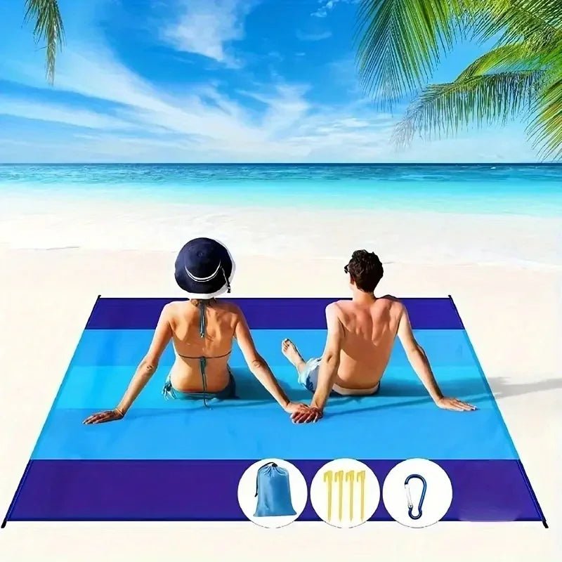 Sneldrogende Stranddeken Voor 4-7 Personen - Waterdicht, Zandafstotend, Lichtgewicht 1