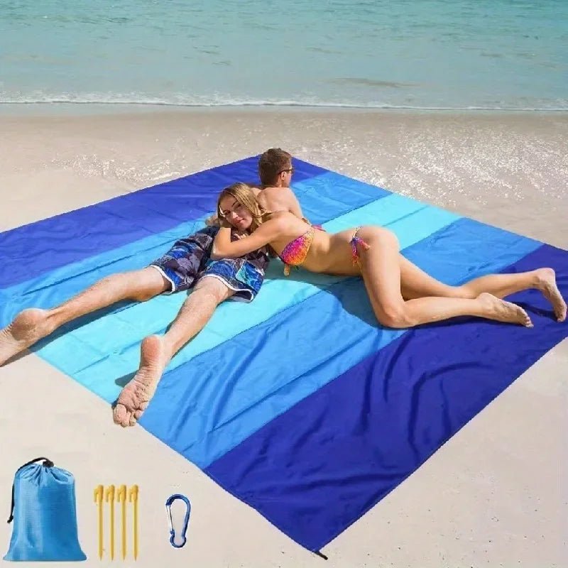 Sneldrogende Stranddeken Voor 4-7 Personen - Waterdicht, Zandafstotend, Lichtgewicht 2