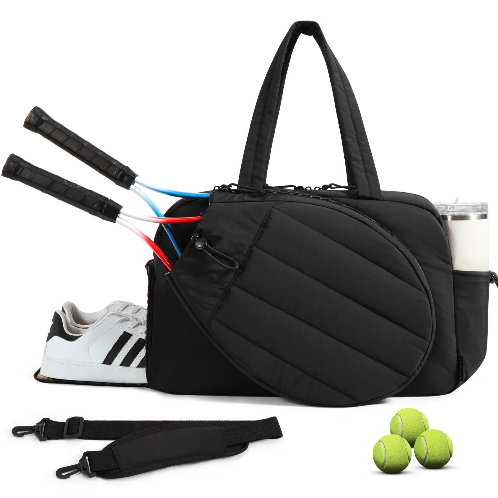Sporttas Dames met Schoencompartiment en Waterdichte Zak voor Tennis en Weekenduitjes – Ruimte voor Kleding en Sportuitrusting 7