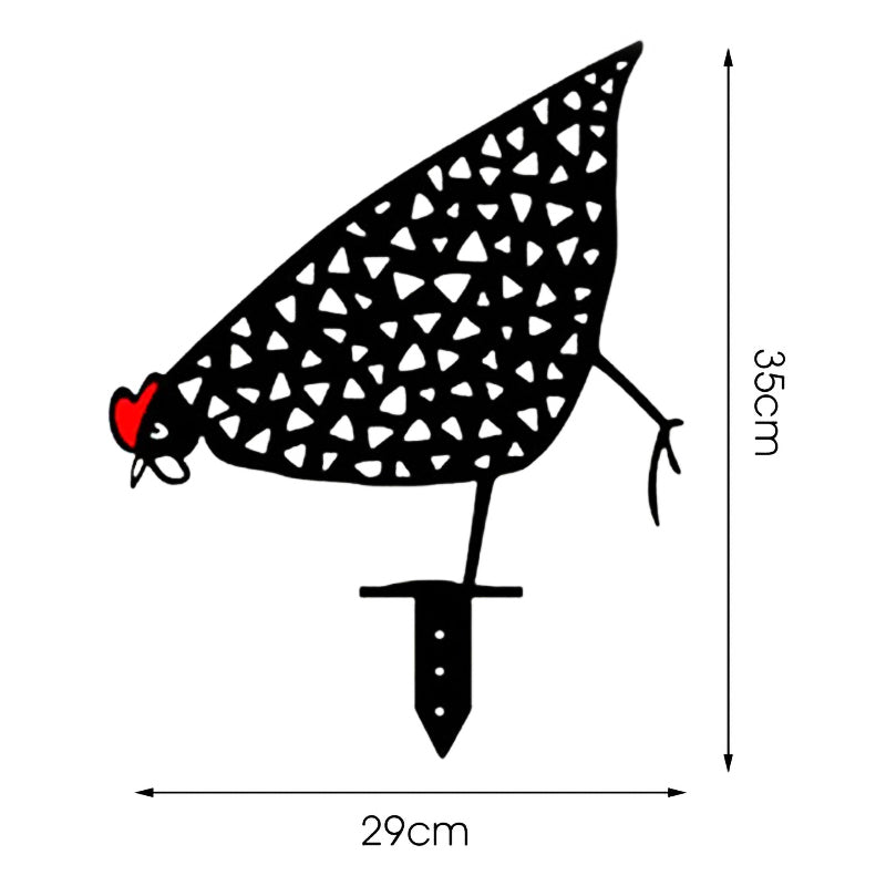 Variant image for KippenKunst™ - Vrolijke Metalen Kippen Voor Tuindecoratie-4