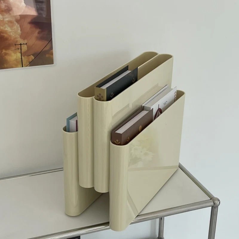 Vintage Boekenkast van Duurzaam ABS met 4 Vakken voor Stijlvolle Organisatie 6