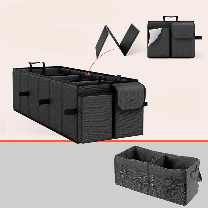 Vouwbare Auto Kofferbak Organizer met Grote Capaciteit – Duurzaam Polyester voor Camping en Reizen 4
