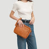 AgentBag™ - Luxe Zwarte Leren Schoudertas Dames, Stijlvol & Praktisch-3