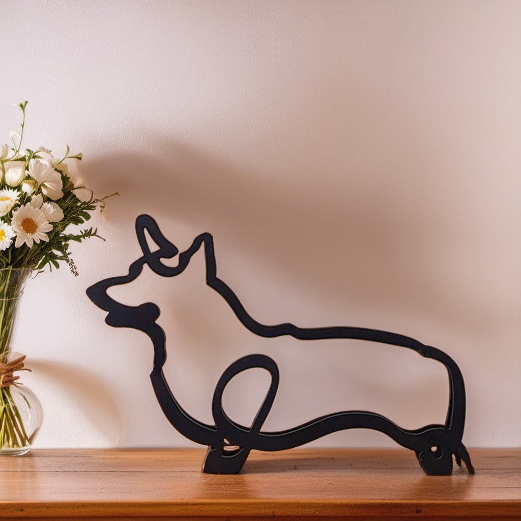 Samisa Abstract Honden Beeld - Unieke Decoratieve Kunst voor Thuis-1