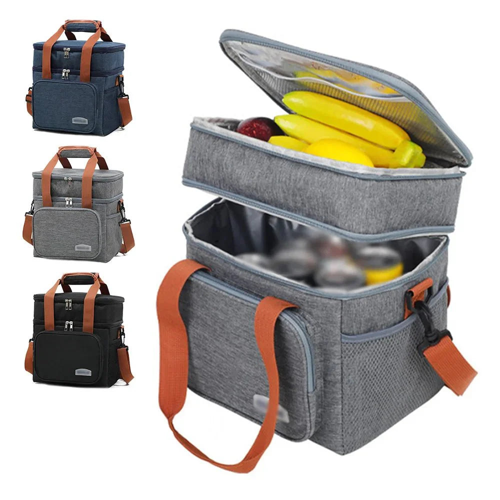  Lykka Lunchbag - Geïsoleerde Oxford Fabric Bag voor kantoor en reizen-2